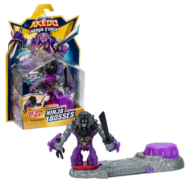Akedo S7 W1 Ninja Fury Mega Ninja Bosses Web Weaver - Image 11