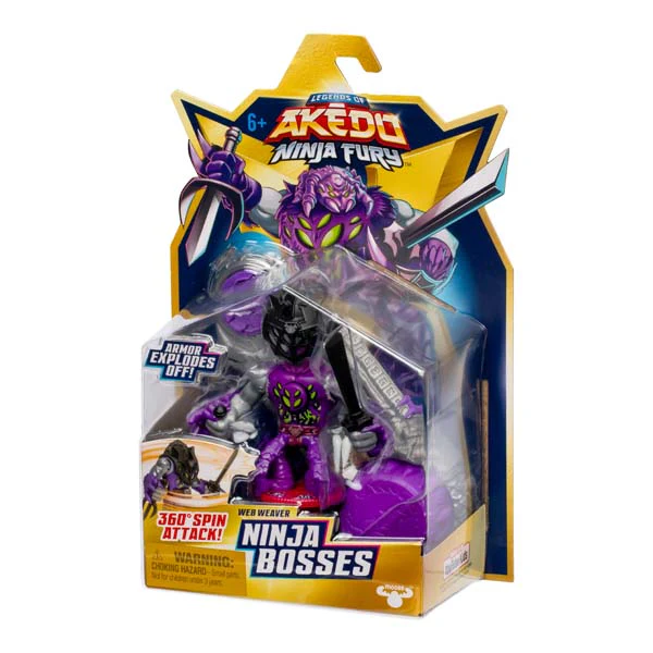 Akedo S7 W1 Ninja Fury Mega Ninja Bosses Web Weaver - Image 4