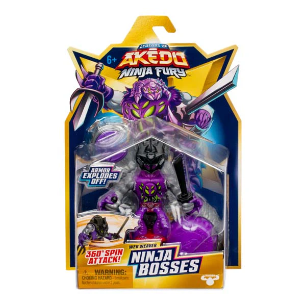 Akedo S7 W1 Ninja Fury Mega Ninja Bosses Web Weaver - Image 6