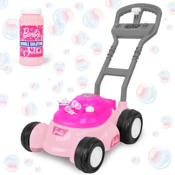 Barbie BUBBLE N GO MOWER  Pink / Blue with 4oz bottle - Image 3