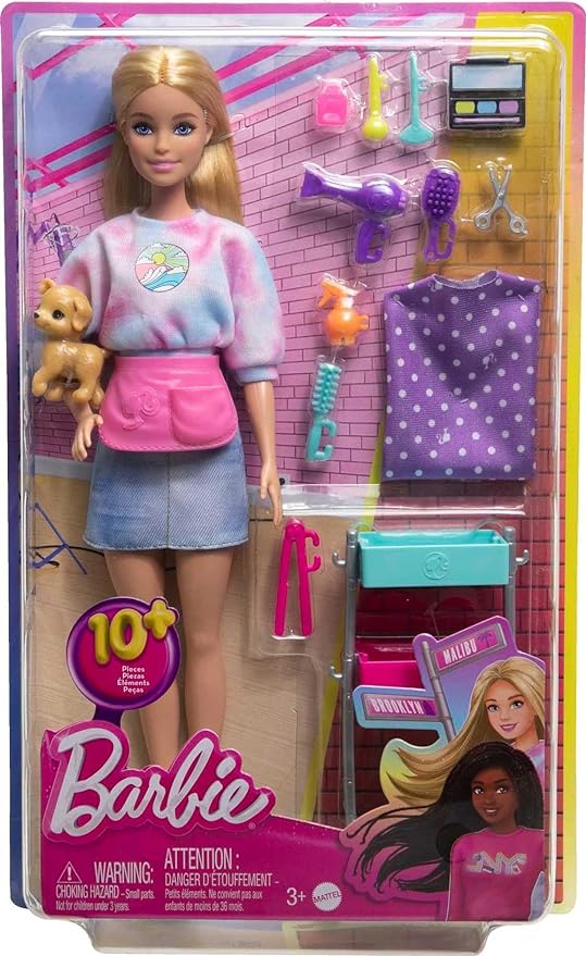 Barbie Malibu Stylist Doll & 14 Accessories Playset - Image 6