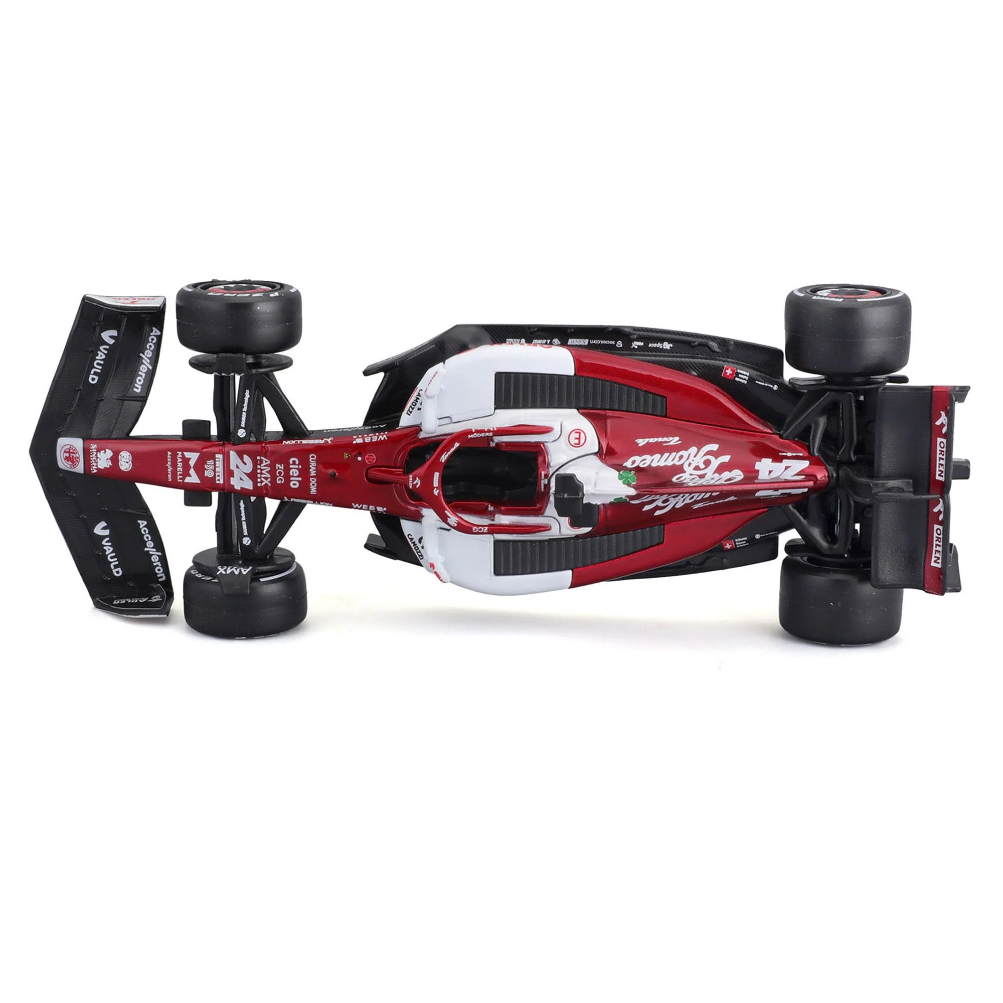 Bburago 1:43 2022 F-1 Alfa Romeo C42 #24 Zhou - Image 3
