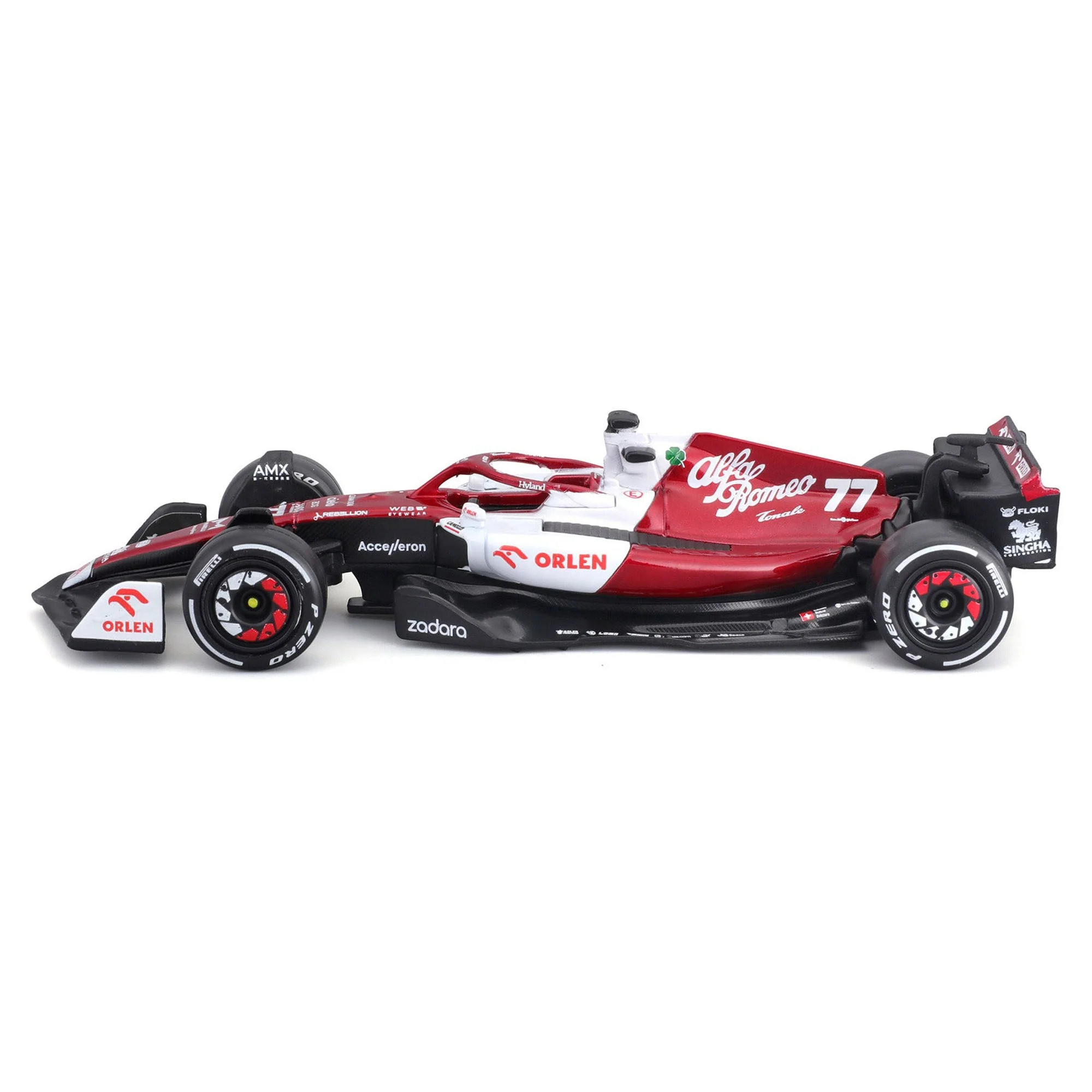 Bburago 1:43 2022 F-1 Alfa Romeo C42 #77 Bottas - Image 6