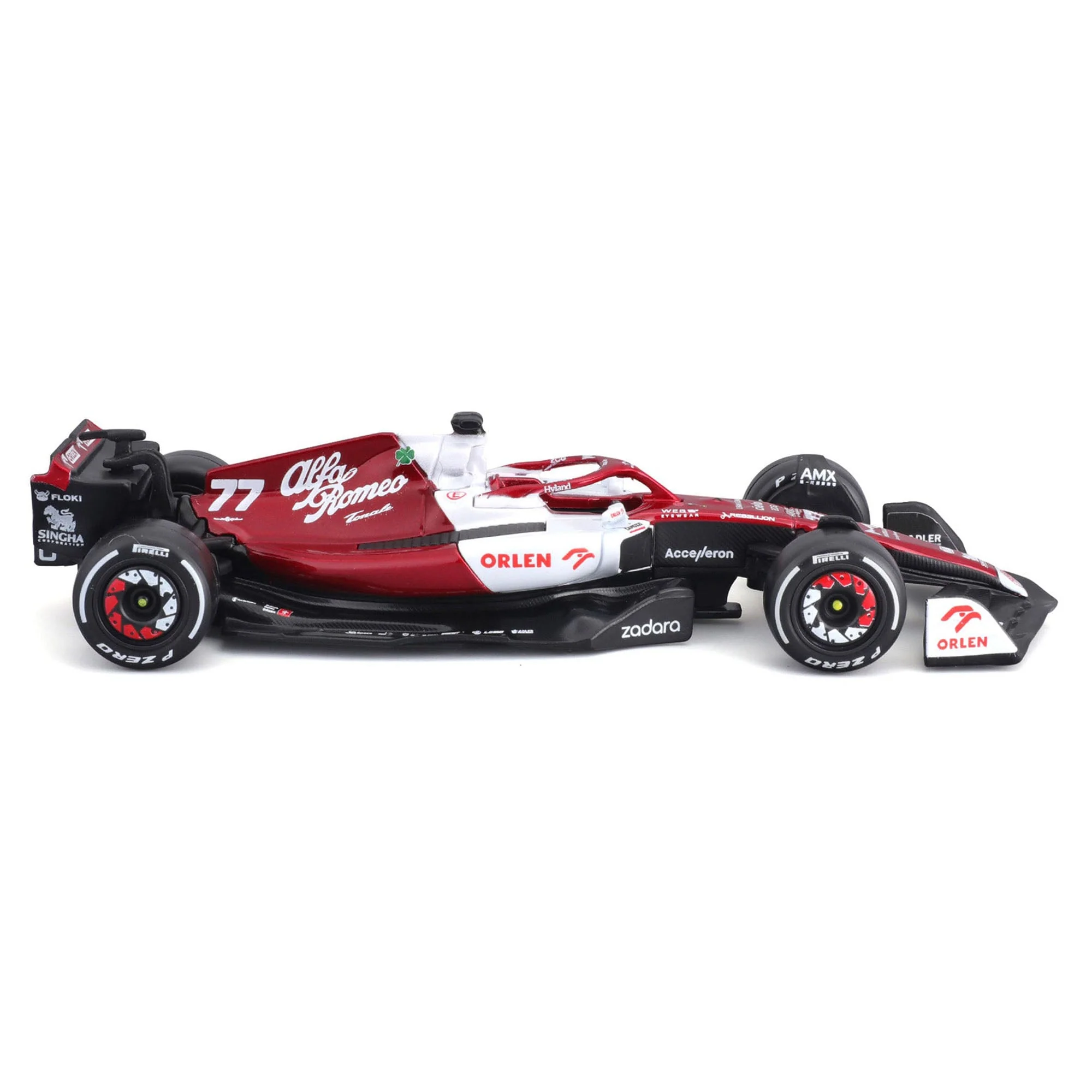 Bburago 1:43 2022 F-1 Alfa Romeo C42 #77 Bottas - Image 7