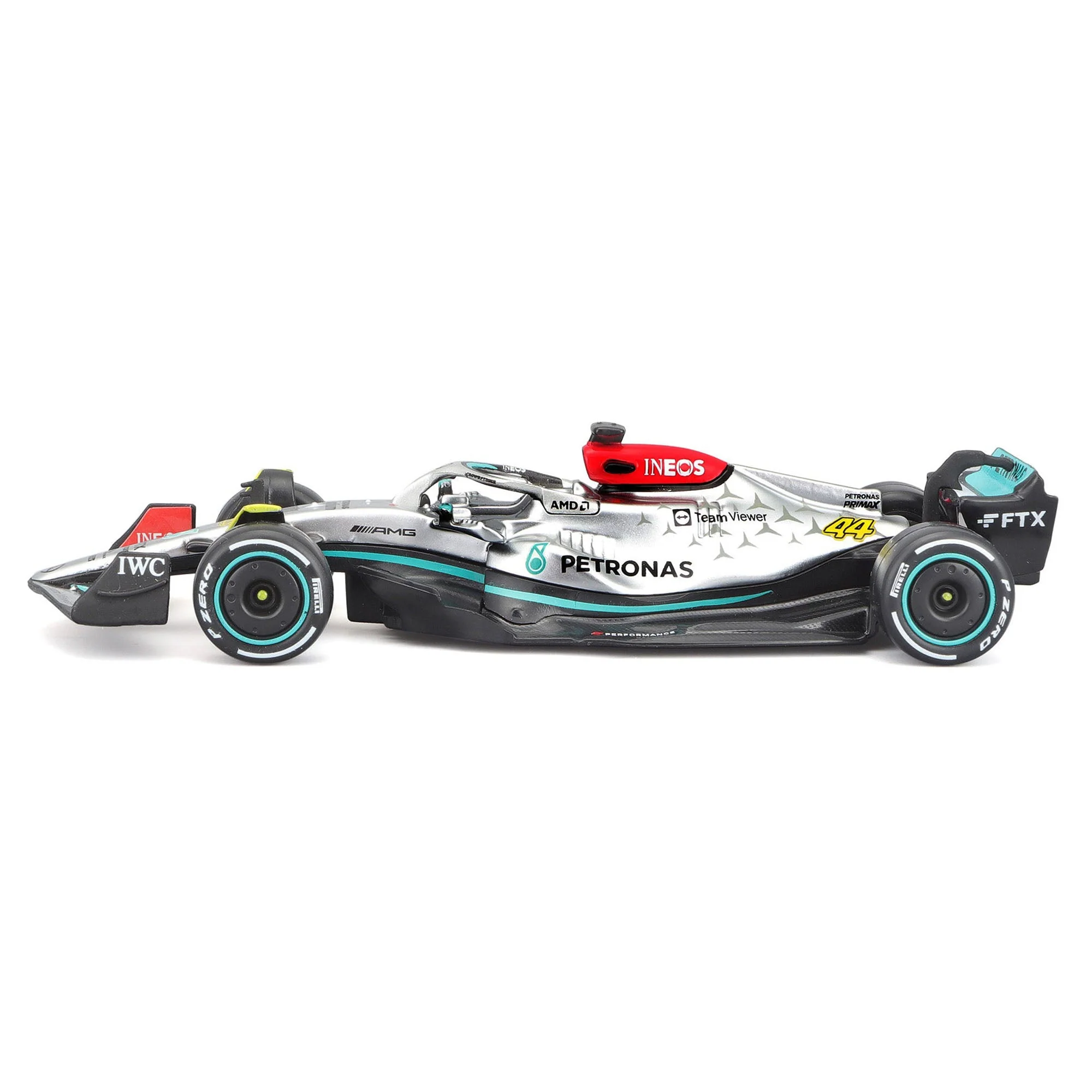 Bburago 1:43 2022 F-1 Mercedes AMG W13 Hamilton - Image 9
