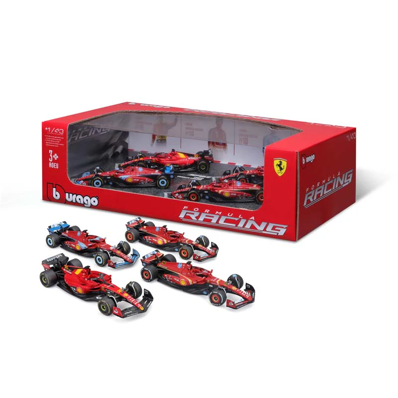 Bburago 1:43 4pc Ferrari Gift Pack #16 Leclerc - Image 2