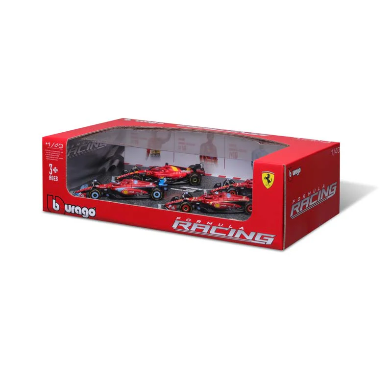 Bburago 1:43 4pc Ferrari Gift Pack #16 Leclerc - Image 3