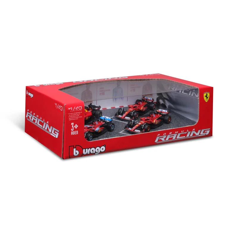 Bburago 1:43 4pc Ferrari Gift Pack #16 Leclerc - Image 4