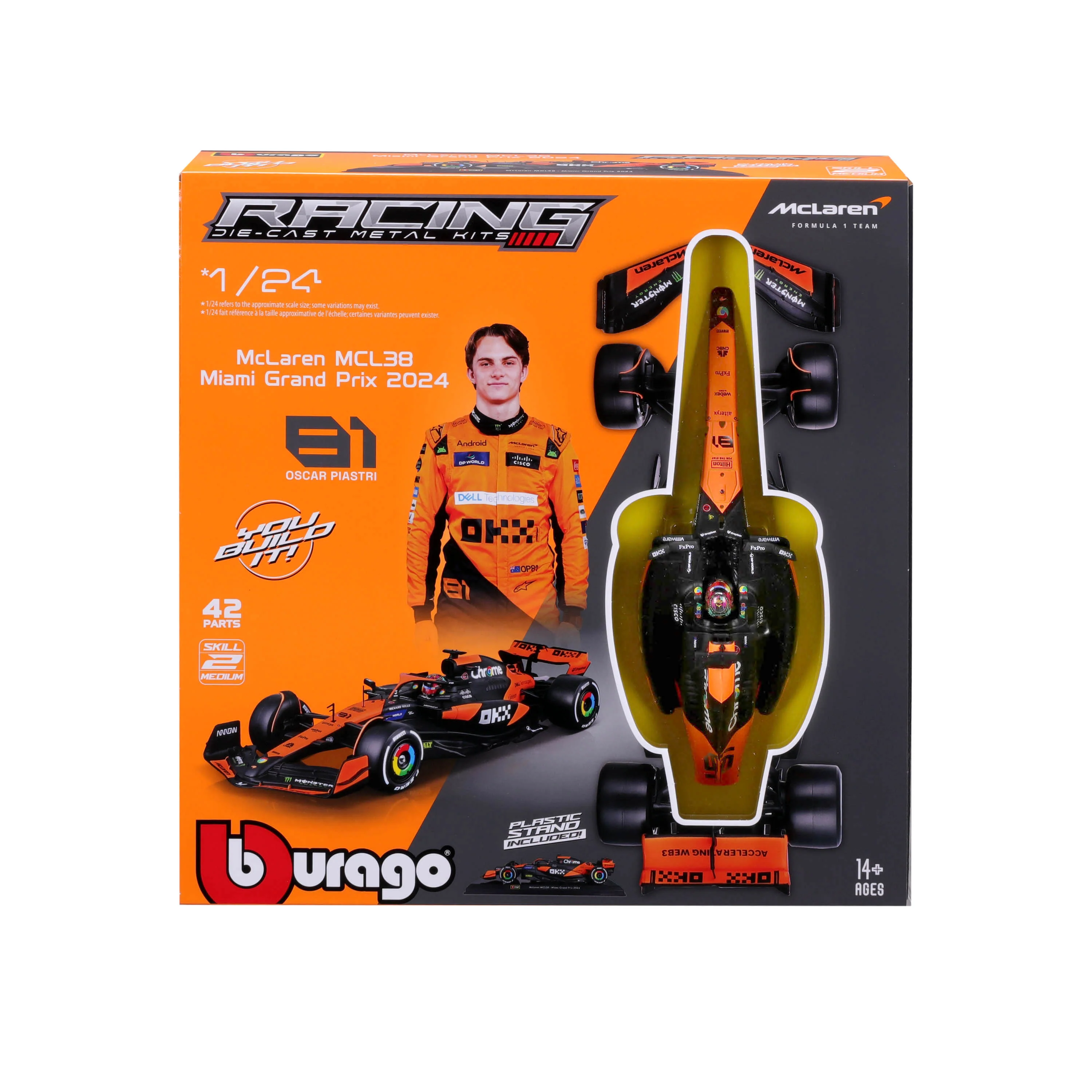 Bburago 2023 McLaren MCL38 #81 Piastri