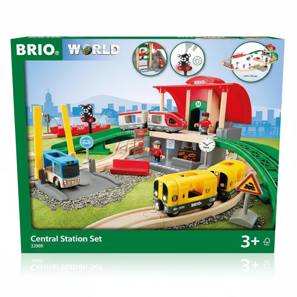 BRIO Set - Central Station Set (37 pieces)