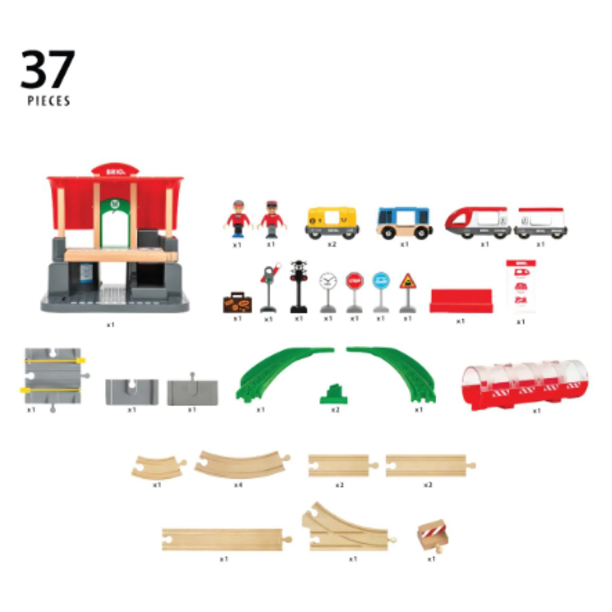BRIO Set - Central Station Set (37 pieces) - Image 2