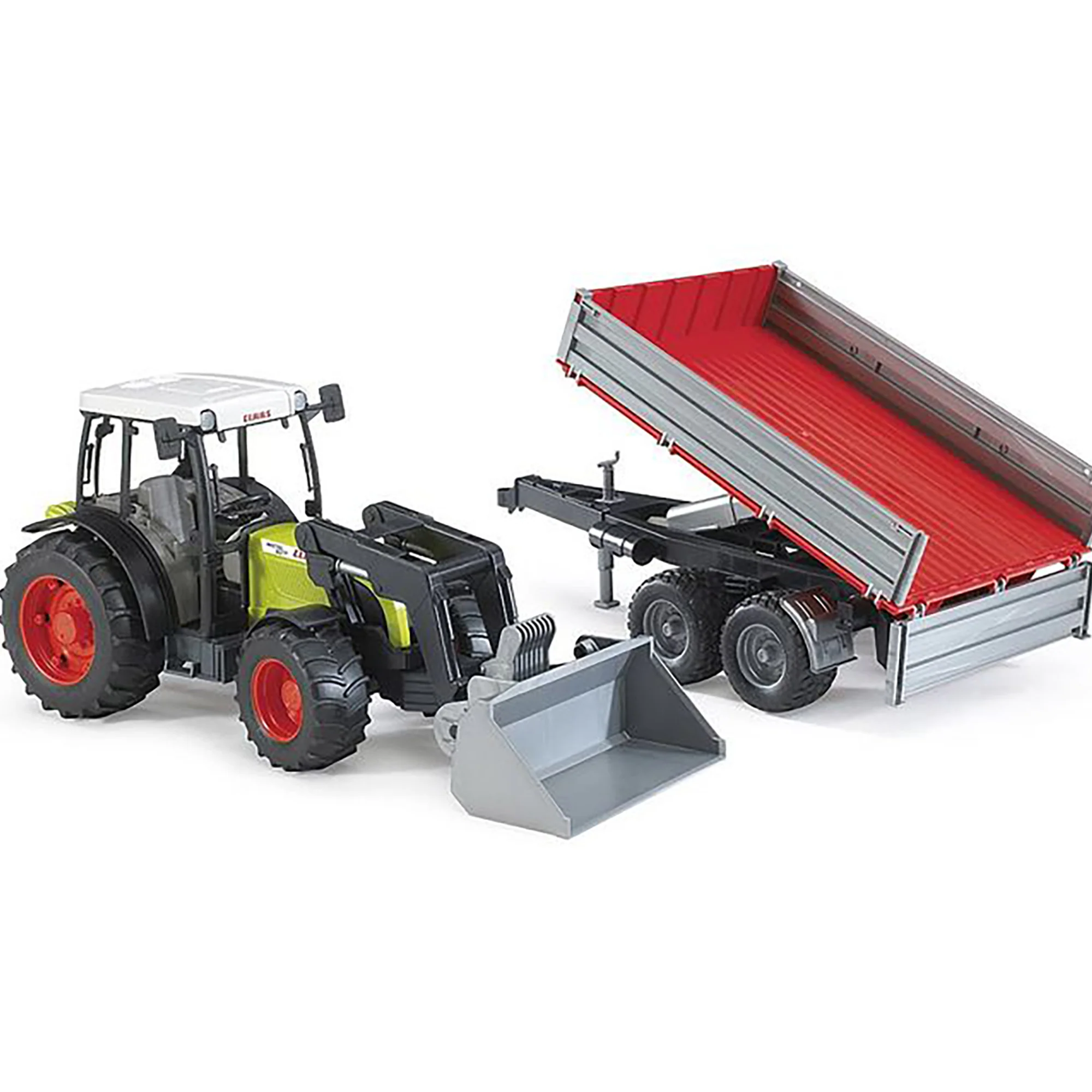 Bruder 1/16 Claas Nectis 267 F Tractor with Tipping Trailer - Image 2