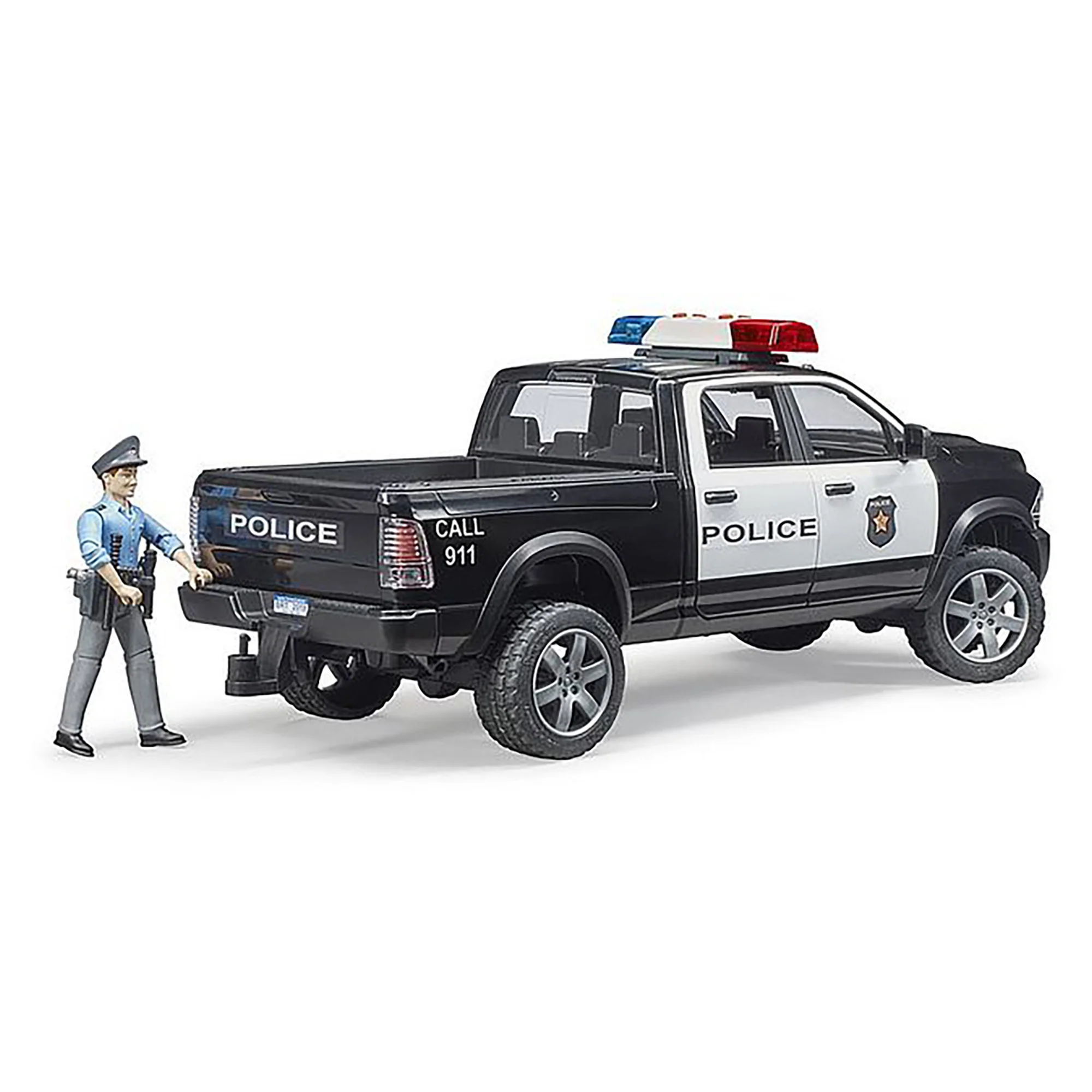 Bruder 1/16 Police Ram 2500 with Policeman Officer - Image 2