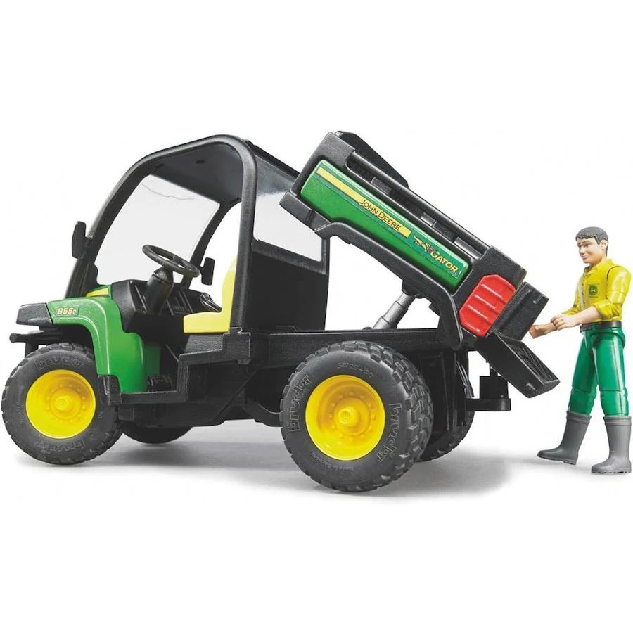 Bruder John Deere Gator XUV 855D with Driver - Image 3