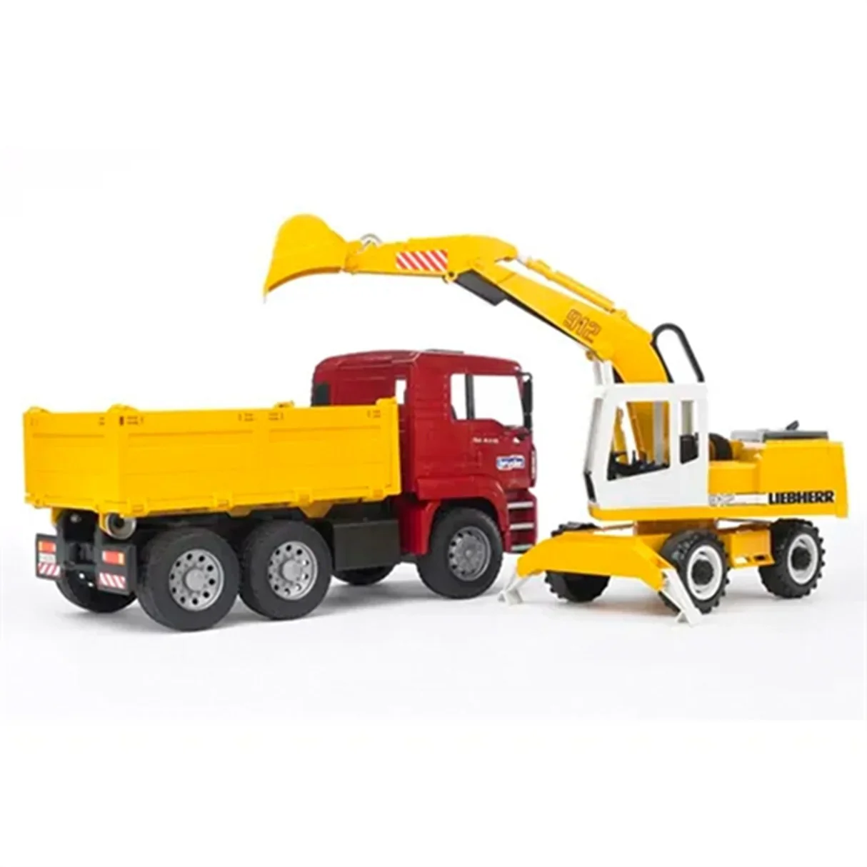 Bruder MAN TGA Truck with Liebherr Excavator - Image 2
