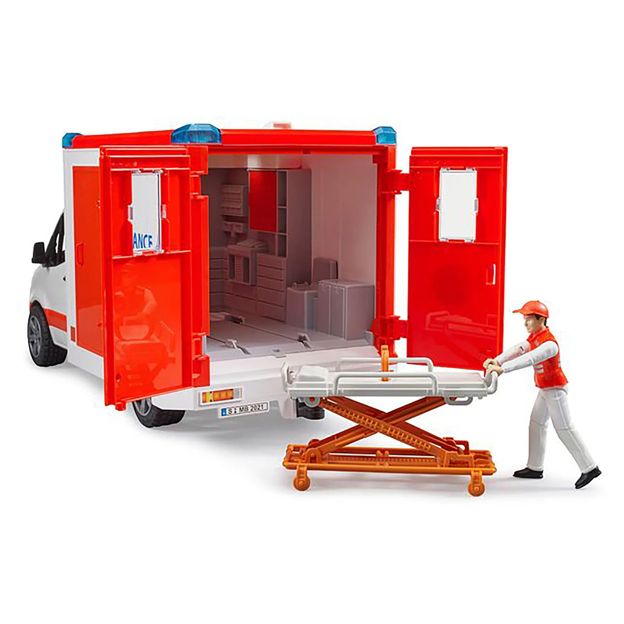 Bruder Mercedes G3 Sprinter Ambulance with Driver L&S - Image 8