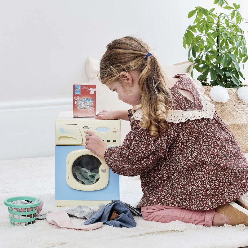 Casdon Electric Toy Washer Pastel Blue - Image 2