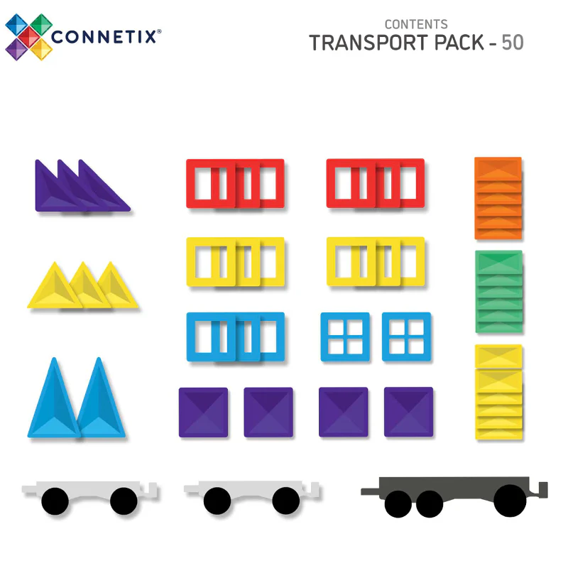 Connetix Rainbow Transport Pack 50 pc - Image 10