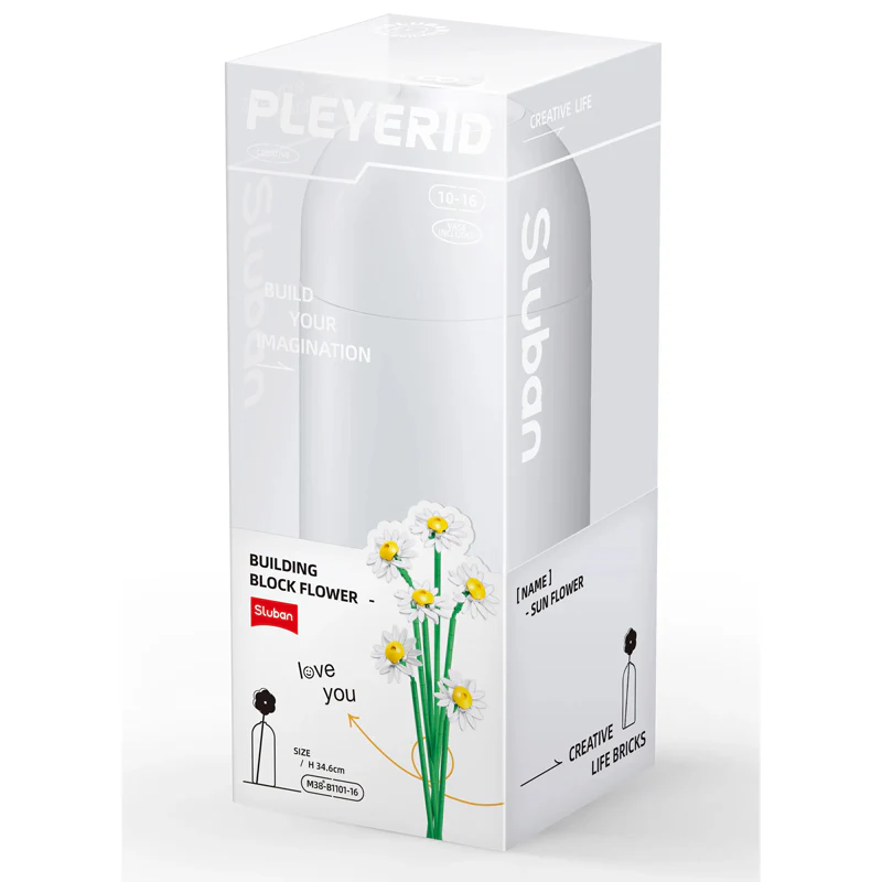 Sluban Daisy with diy vase 255 pcs