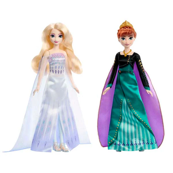 Disney Frozen 2 Queen Anna and Elsa the Snow Queen Fashion Doll Set - Image 3