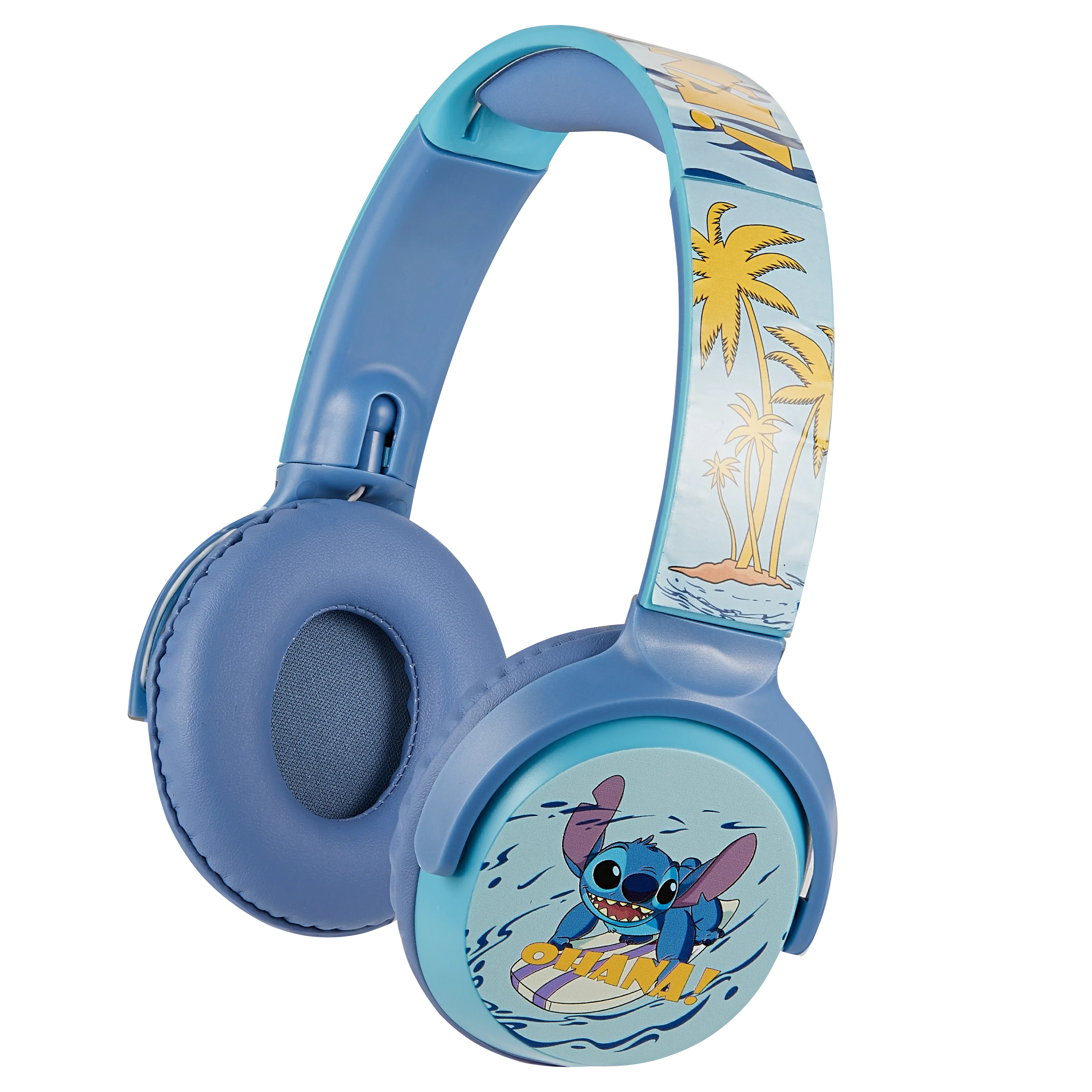 Disney Stitch DY-9955-STA Bluetooth Headphones Light Blue