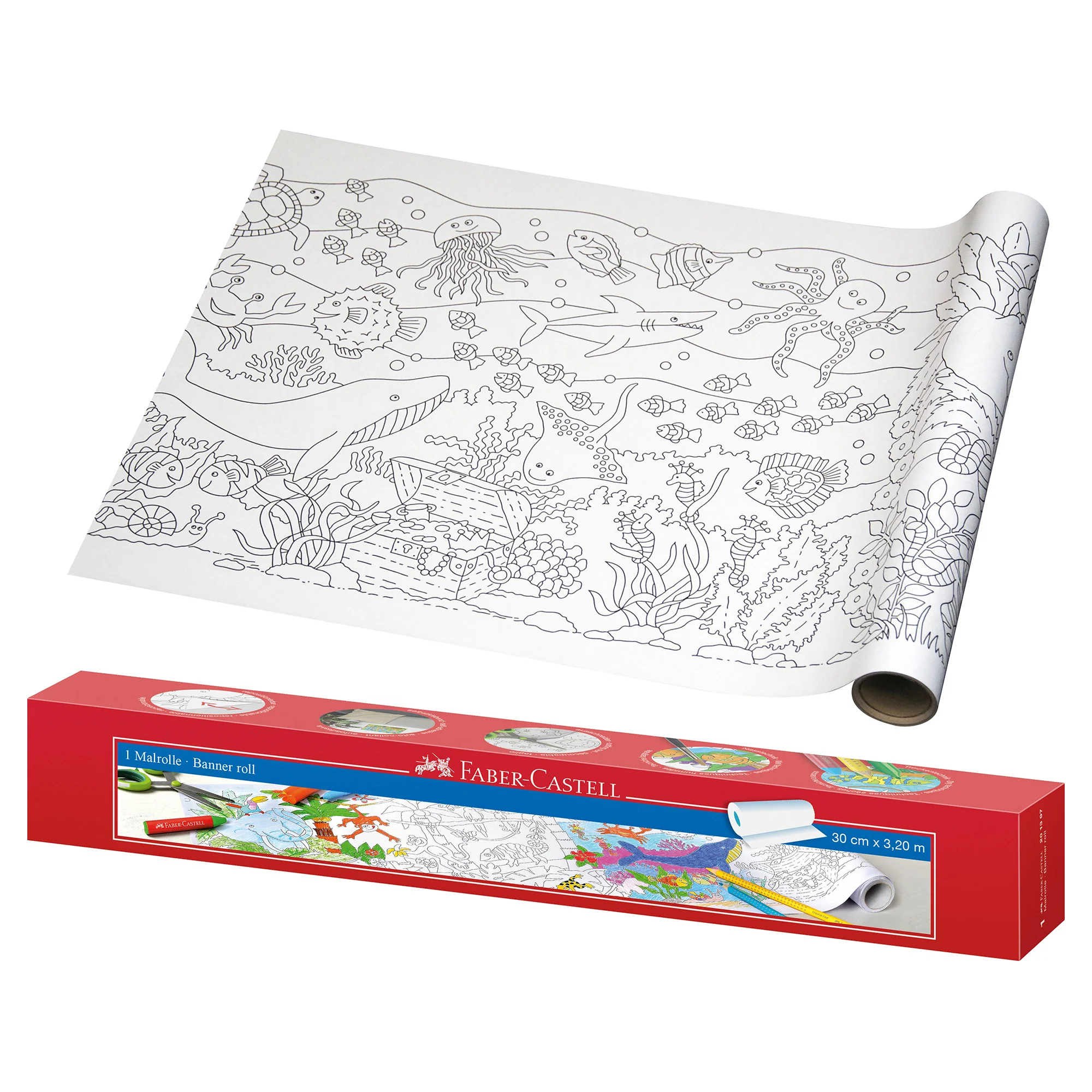Faber Castell Activity Colouring & Drawing Banner Roll - Image 3