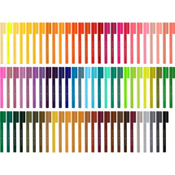Faber-Castell Connector Pen Colour Markers Pack of 80 - Image 3