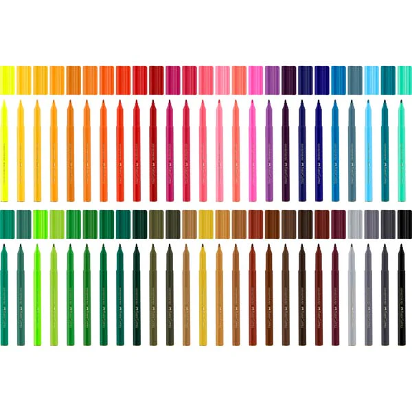 Faber-Castell Connector Pen Colour Markers Tub of 50 - Image 4