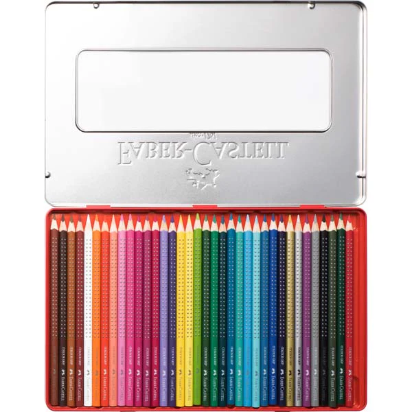 Faber-Castell Grip Colour Pencils Tin of 36 - Image 3