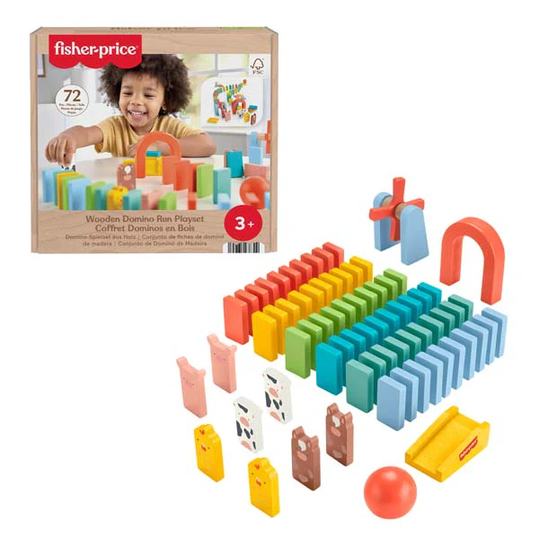 Fisher-Price Wooden Domino Run Playset
