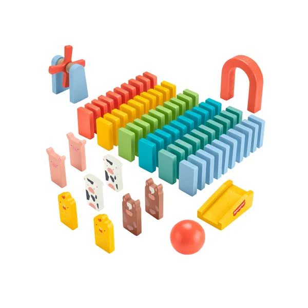 Fisher-Price Wooden Domino Run Playset - Image 3