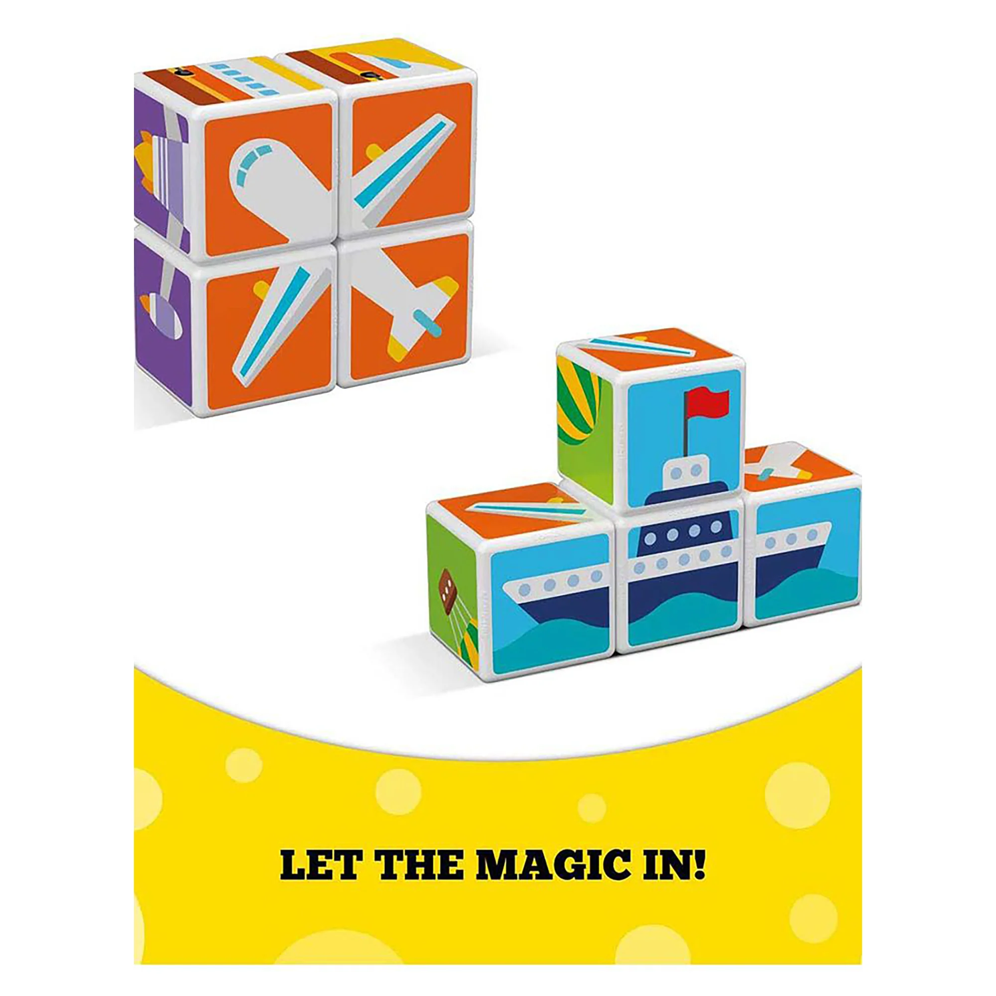 Geomag Magicube Transports Building Set - Image 3