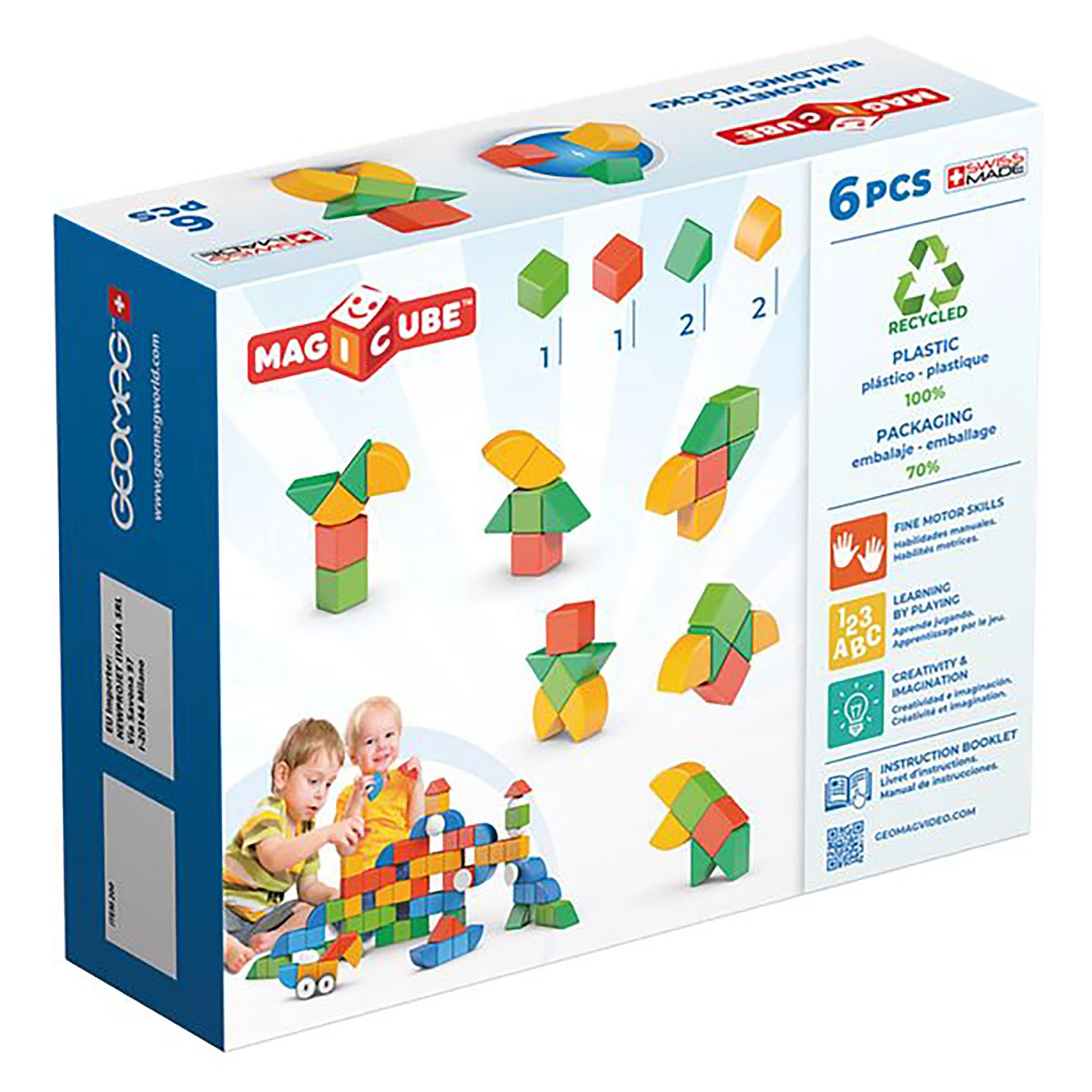 Geomag Magicubes Shapes Recycled (6 pieces) - Image 10
