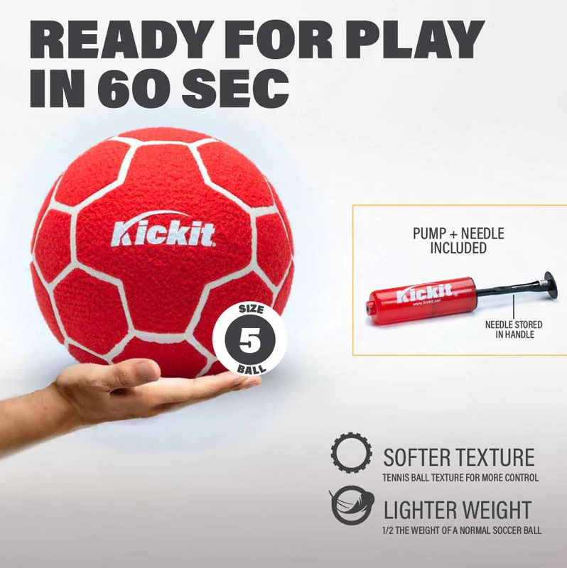 Kickit Soccer Tennis Set - Red - Image 4