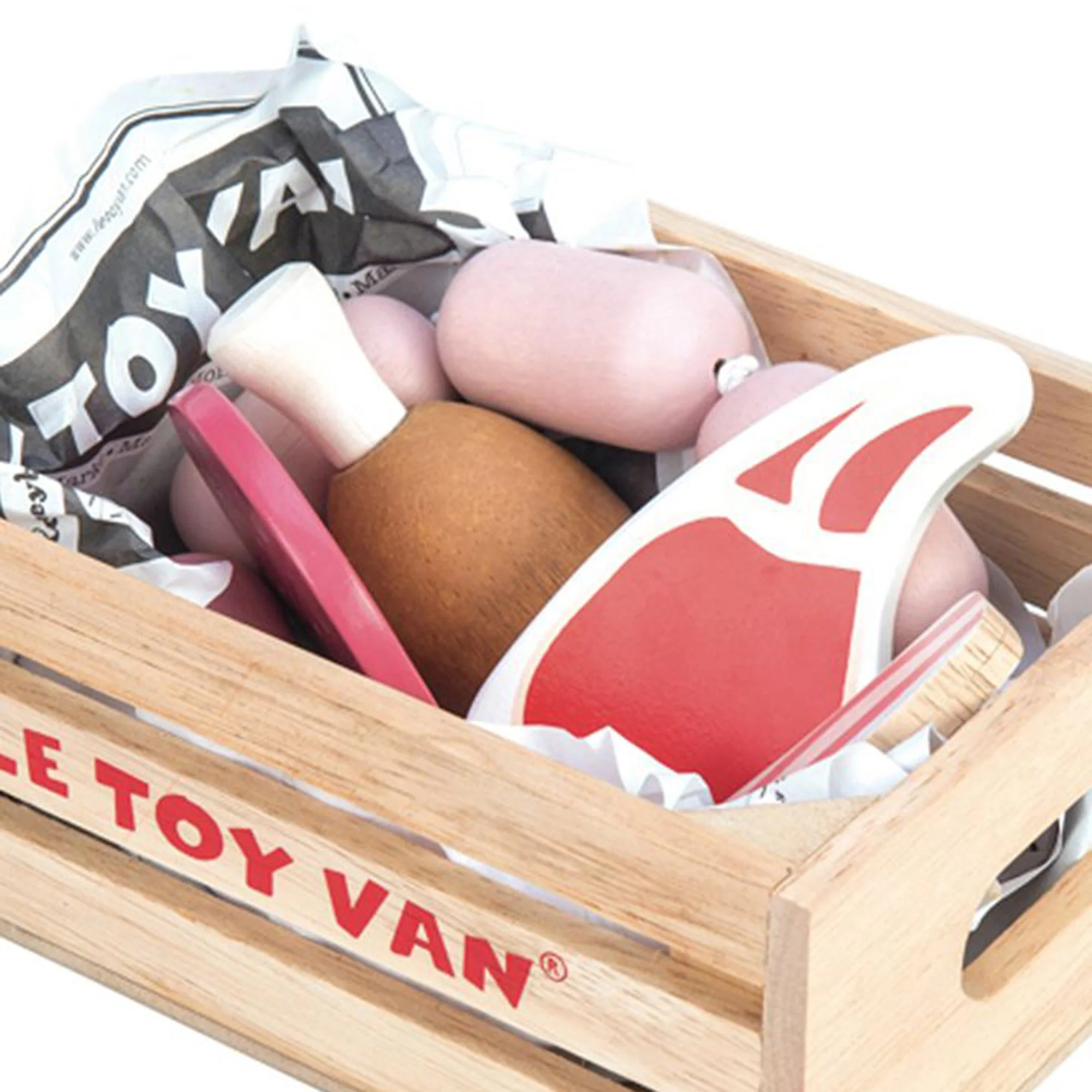 Le Toy Van Honeybake Market Meat in Crate - Image 3
