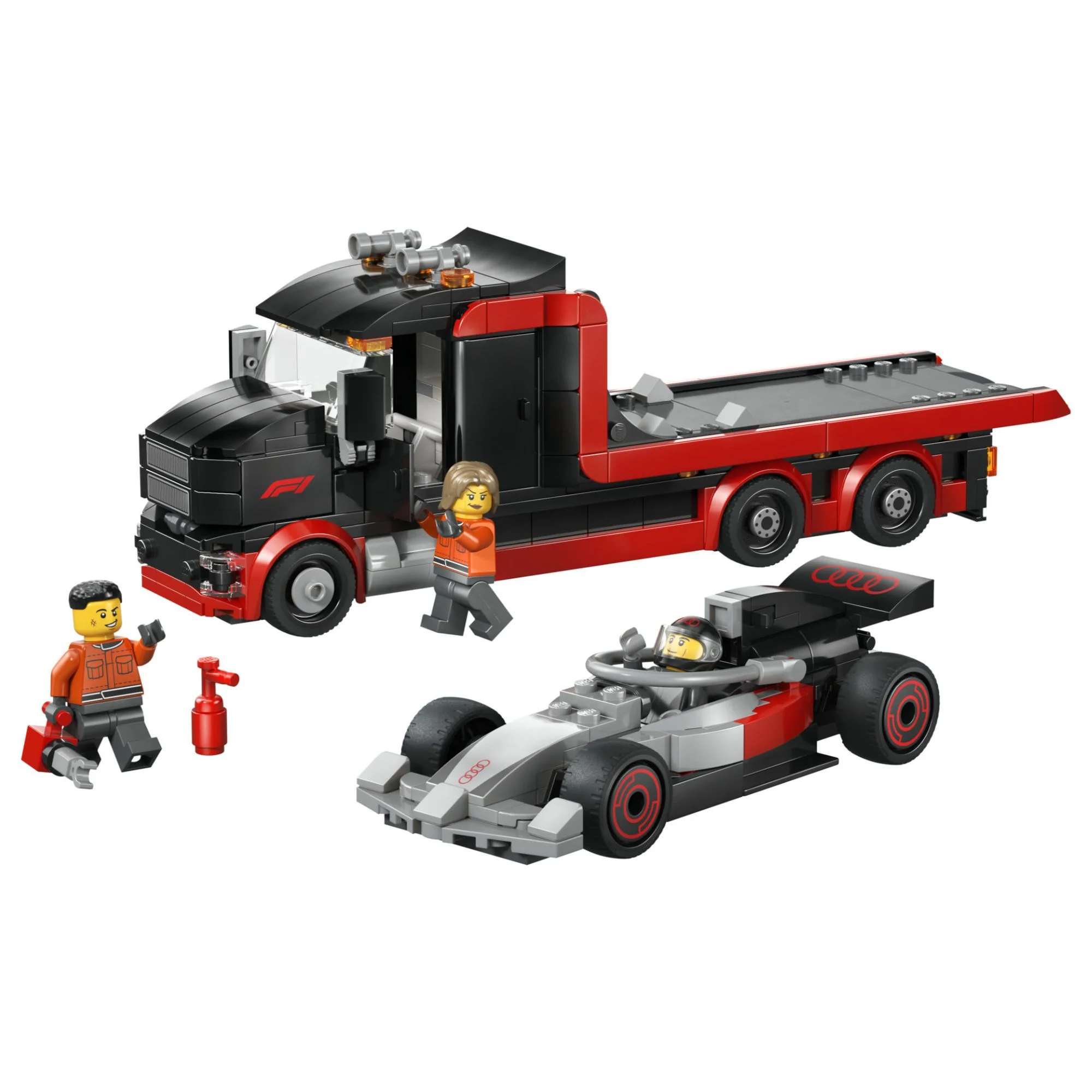 LEGO CITY F1 Display Truck with Audi F1 Race Car - Image 2
