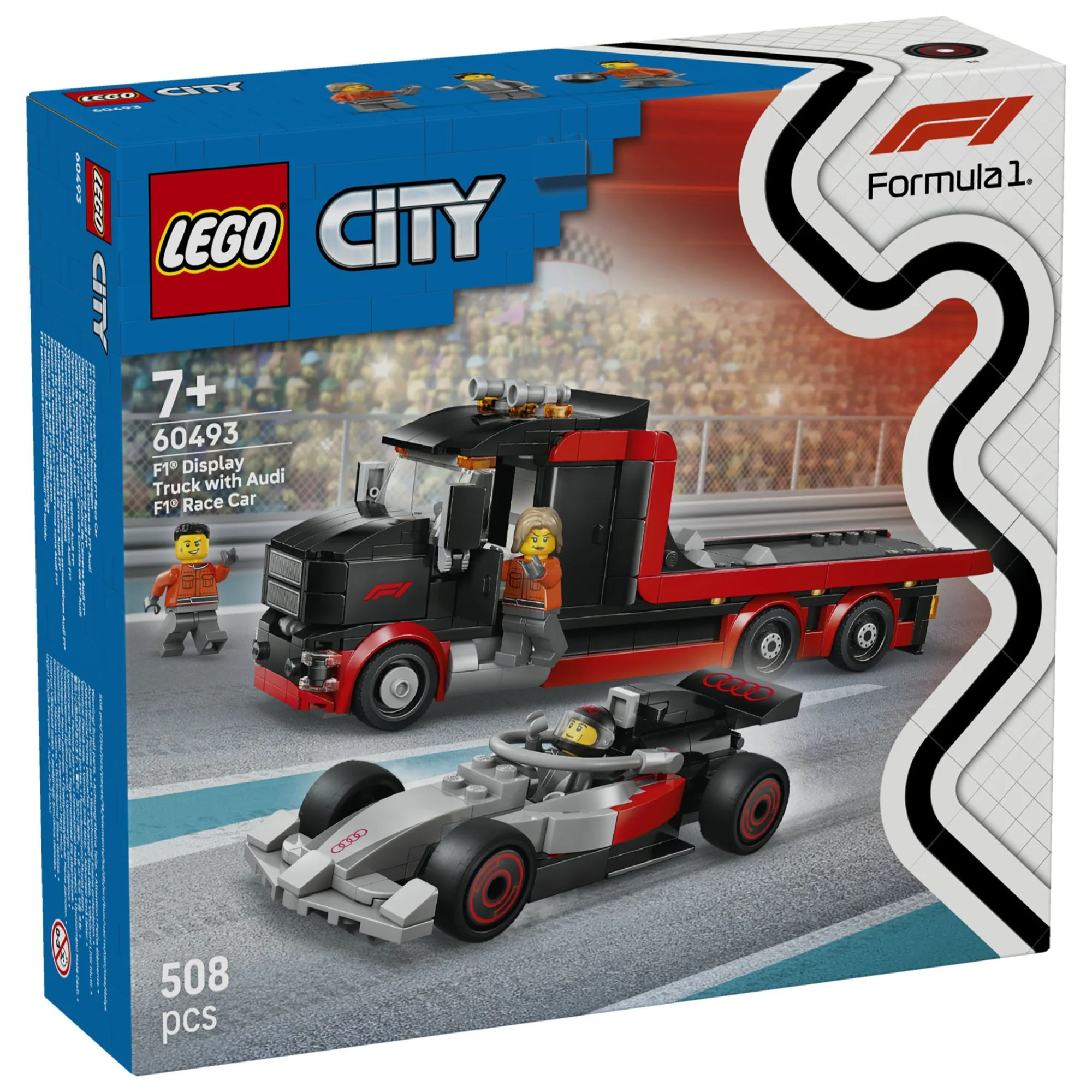 LEGO CITY F1 Display Truck with Audi F1 Race Car - Image 6