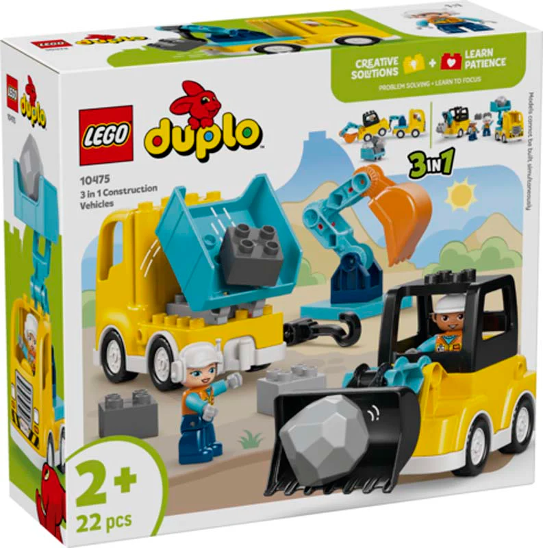 LEGO DUPLO 3 in 1 Construction Vehicles - Image 6