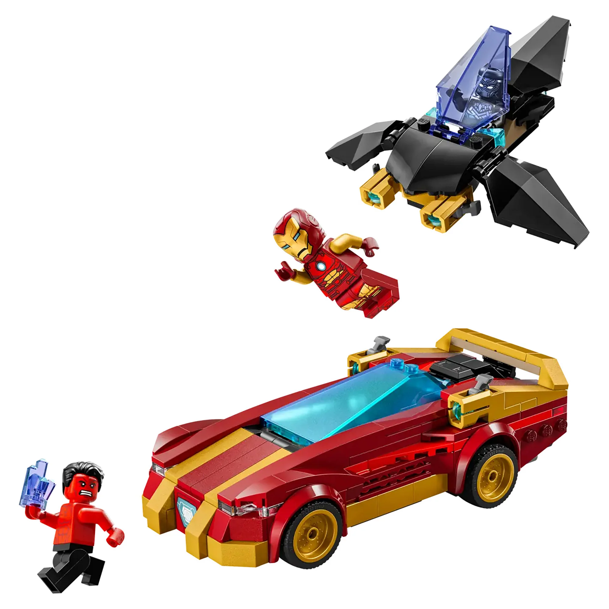 LEGO Marvel Iron Man Car & Black Panther Vs Red Hulk 76310 - Image 2