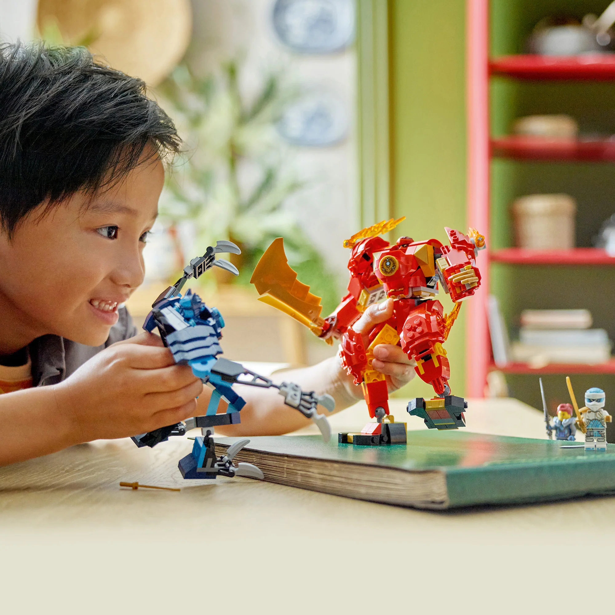 LEGO Ninjago Kai's Elemental Fire Mech 71808, (322-pieces) - Image 7