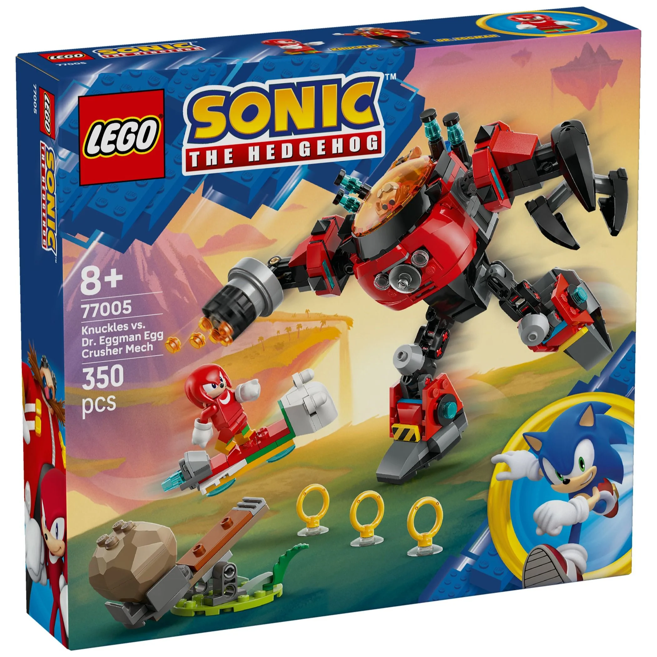 LEGO Sonic Knuckles vs. Dr. Eggman Egg Crusher Mech 77005 - Image 6
