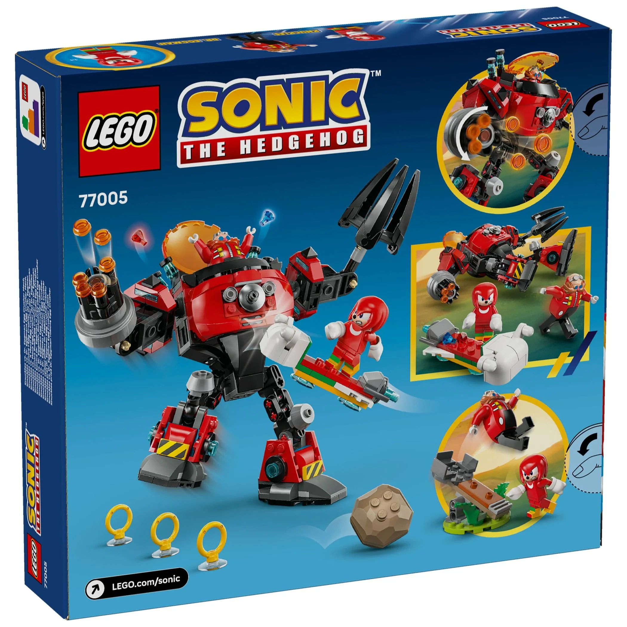 LEGO Sonic Knuckles vs. Dr. Eggman Egg Crusher Mech 77005 - Image 7
