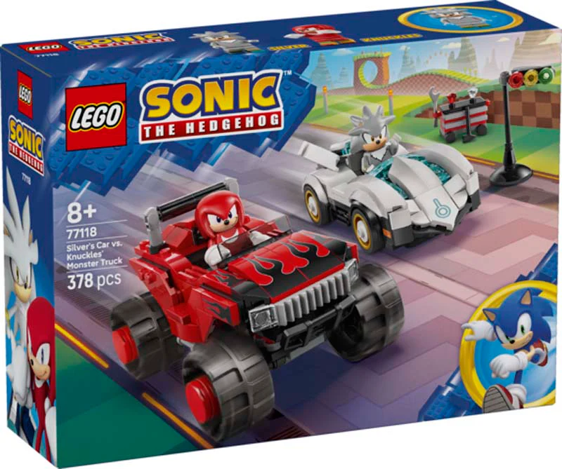 LEGO Sonic Silver's Car vs. Knuckles' Monster Truck 77118 - Image 4