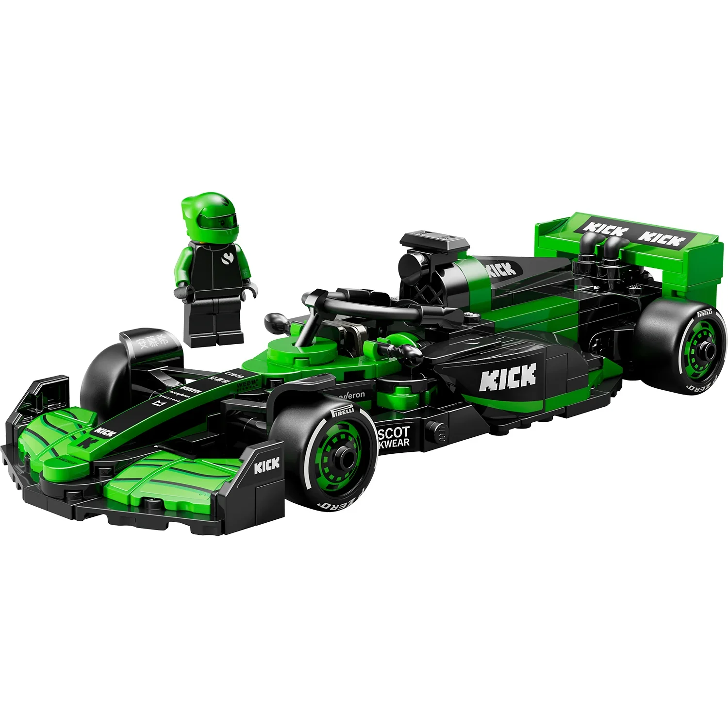 LEGO Speed Champions KICK Sauber F1 Team C44 Race Car - Image 4