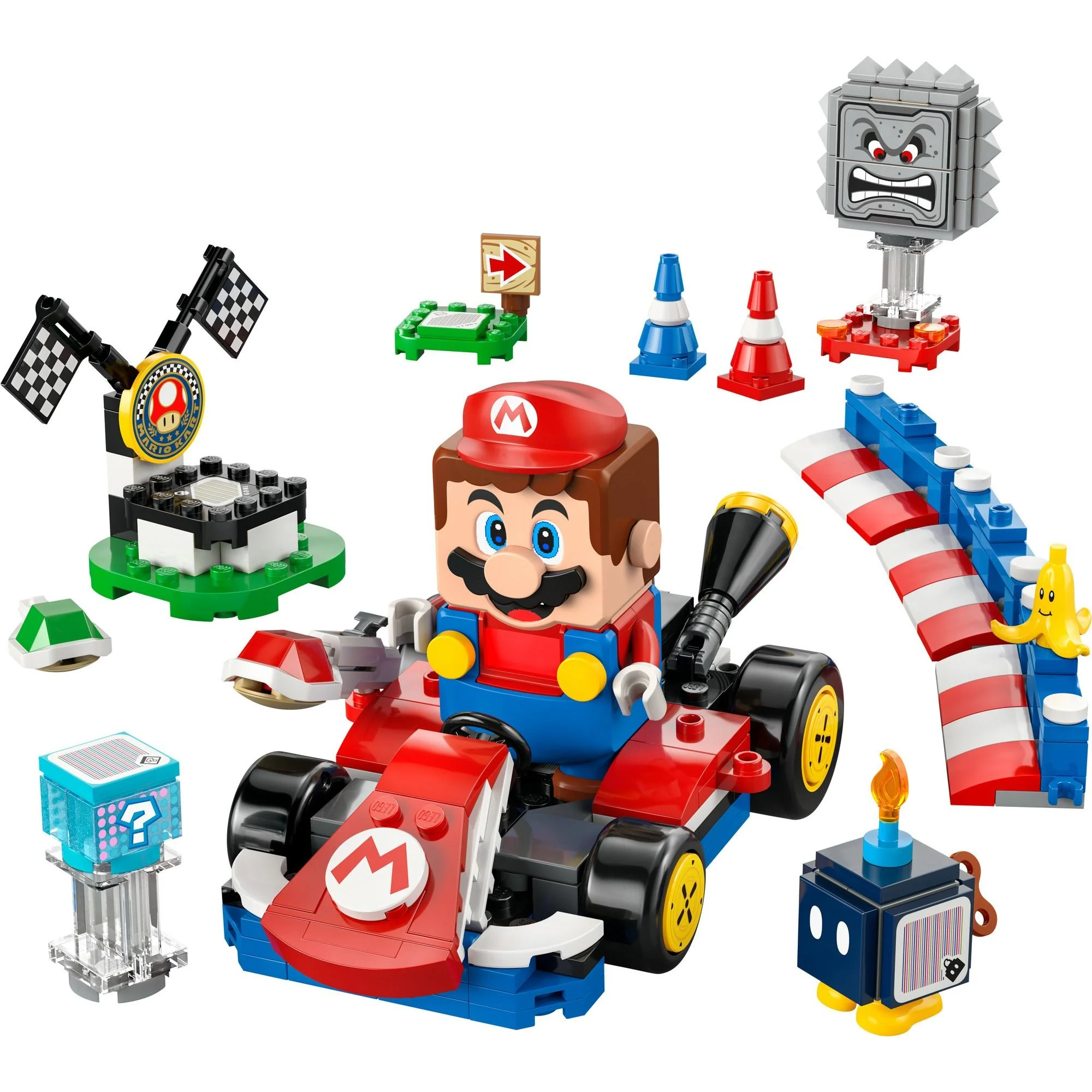 LEGO Super Mario Interactive Races with Mario In His Standard Kart 72043 - Image 2