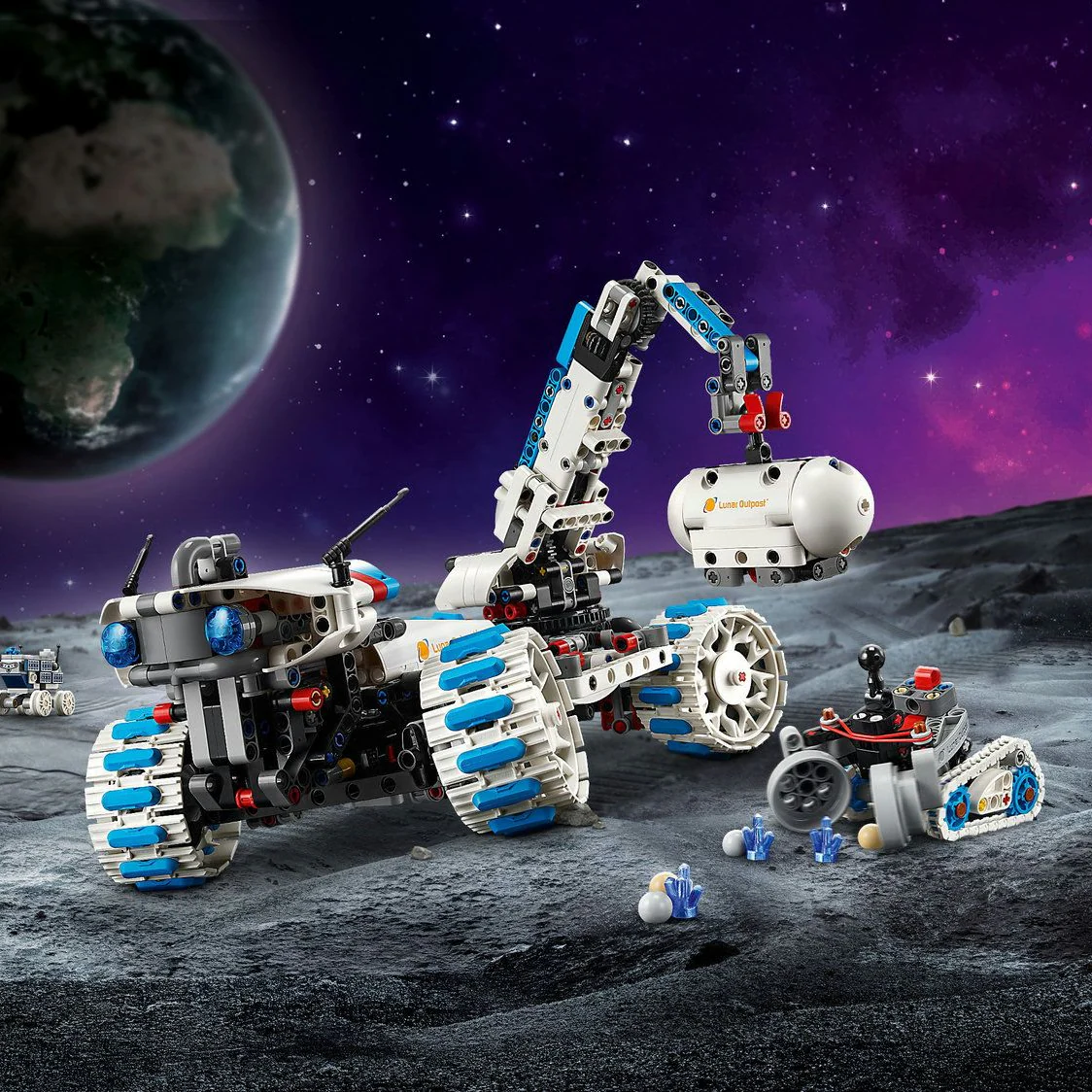 LEGO Technic Lunar Outpost Moon Rover Space Vehicle 42211 - Image 8