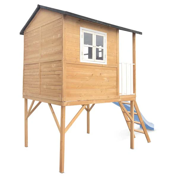Lifespan Kids Burleigh Cubby House with 2.2m Slide Pastel Blue - Image 6