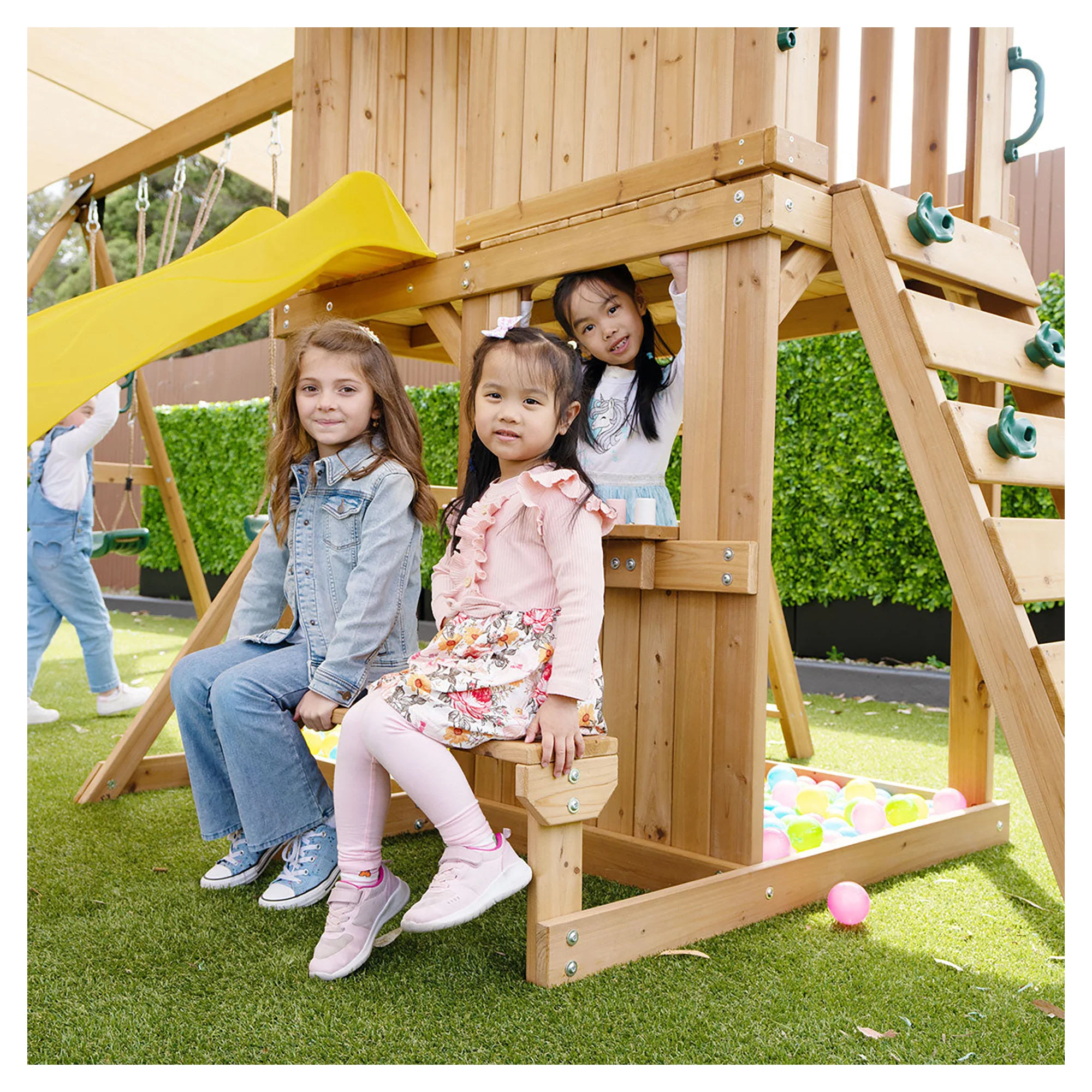 Lifespan Kids Carindale Play Centre Set with 2.2m Yellow Slide - Image 17