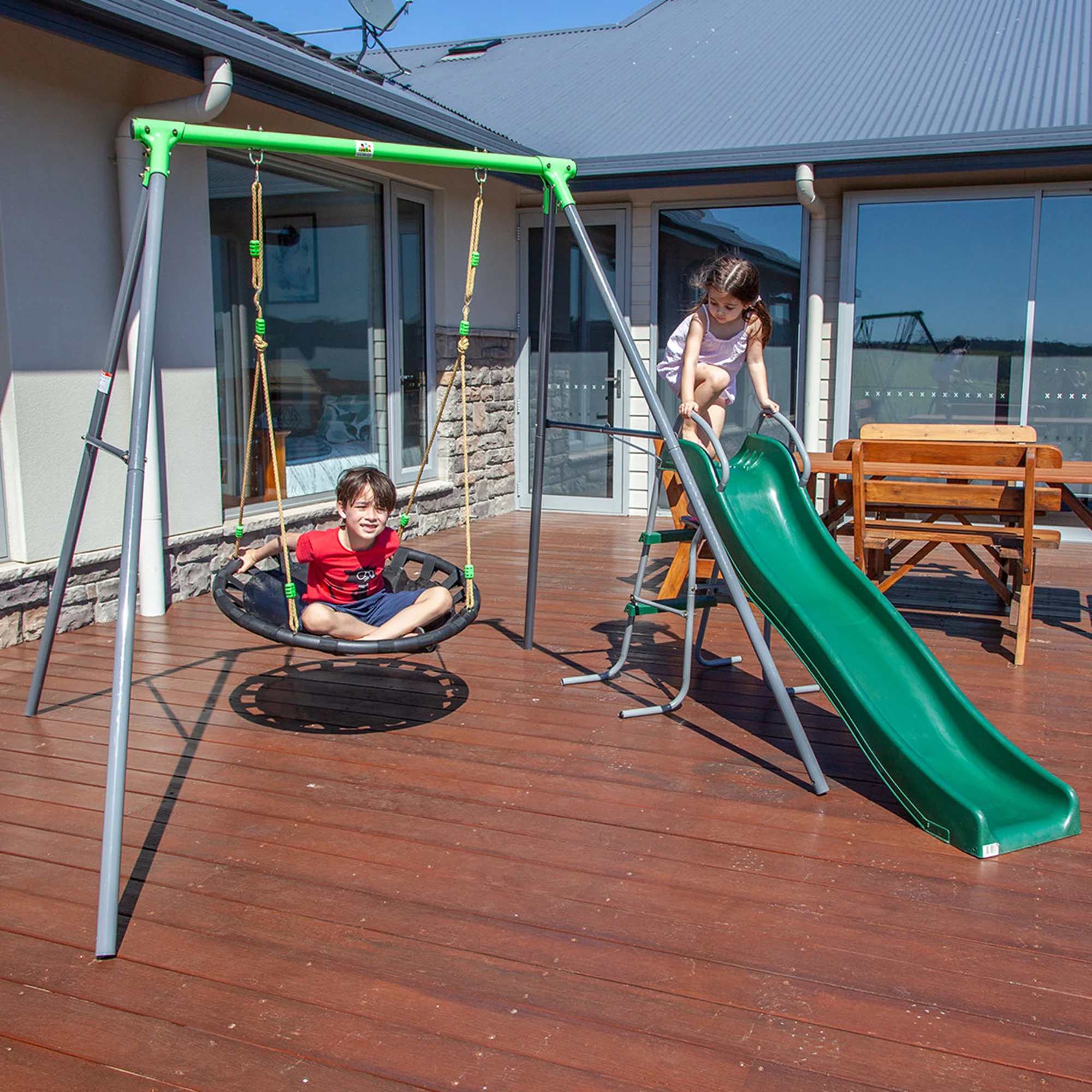 Lifespan Kids Cellar Metal Web with Slippery Slide - Image 2
