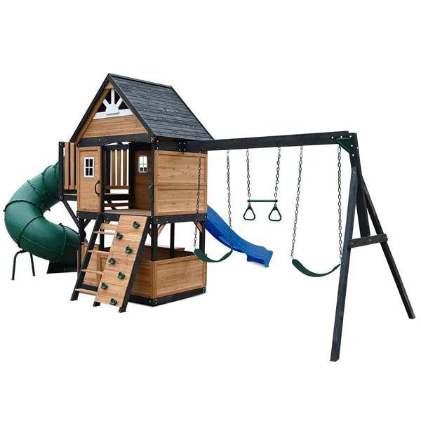 Lifespan Kids Claremont Swing Set & Play Centre with 2.2m Slide Blue - Image 4